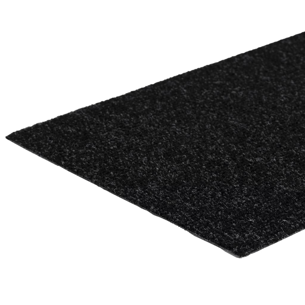 trappemåtter selvklæbende 15 stk. 60x25 cm sorte rektangulære