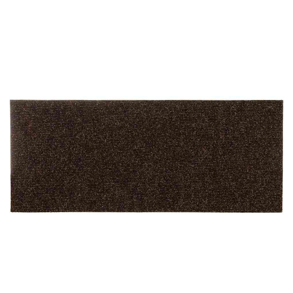 trappemåtter selvklæbende 15 stk. 60x25 cm brune rektangulære