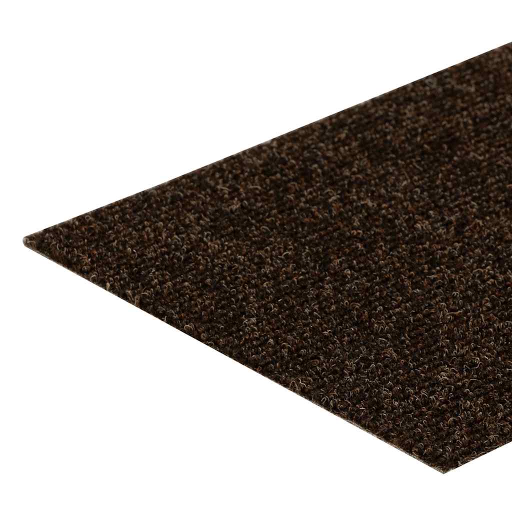 trappemåtter selvklæbende 15 stk. 60x25 cm brune rektangulære