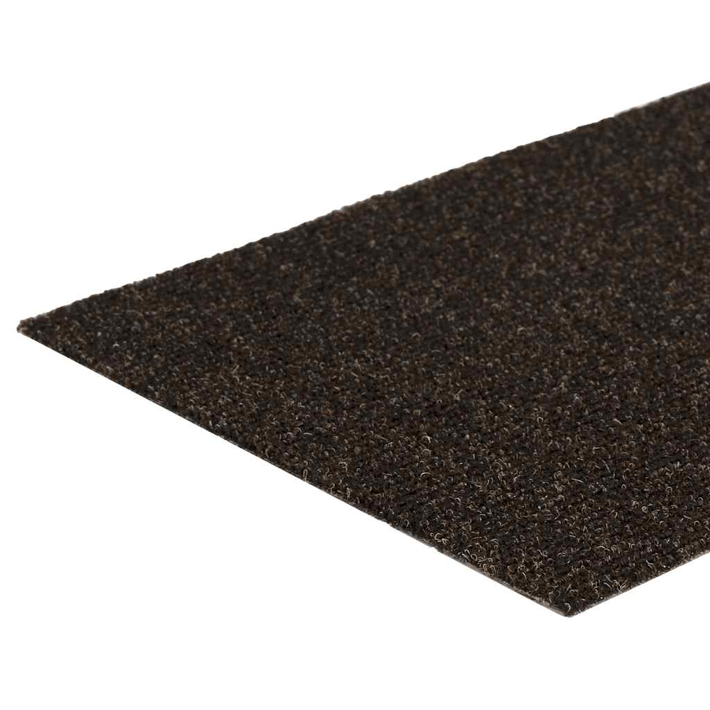 trappemåtter selvklæbende 15 stk. 60x25 cm mørkebrune rektangulære