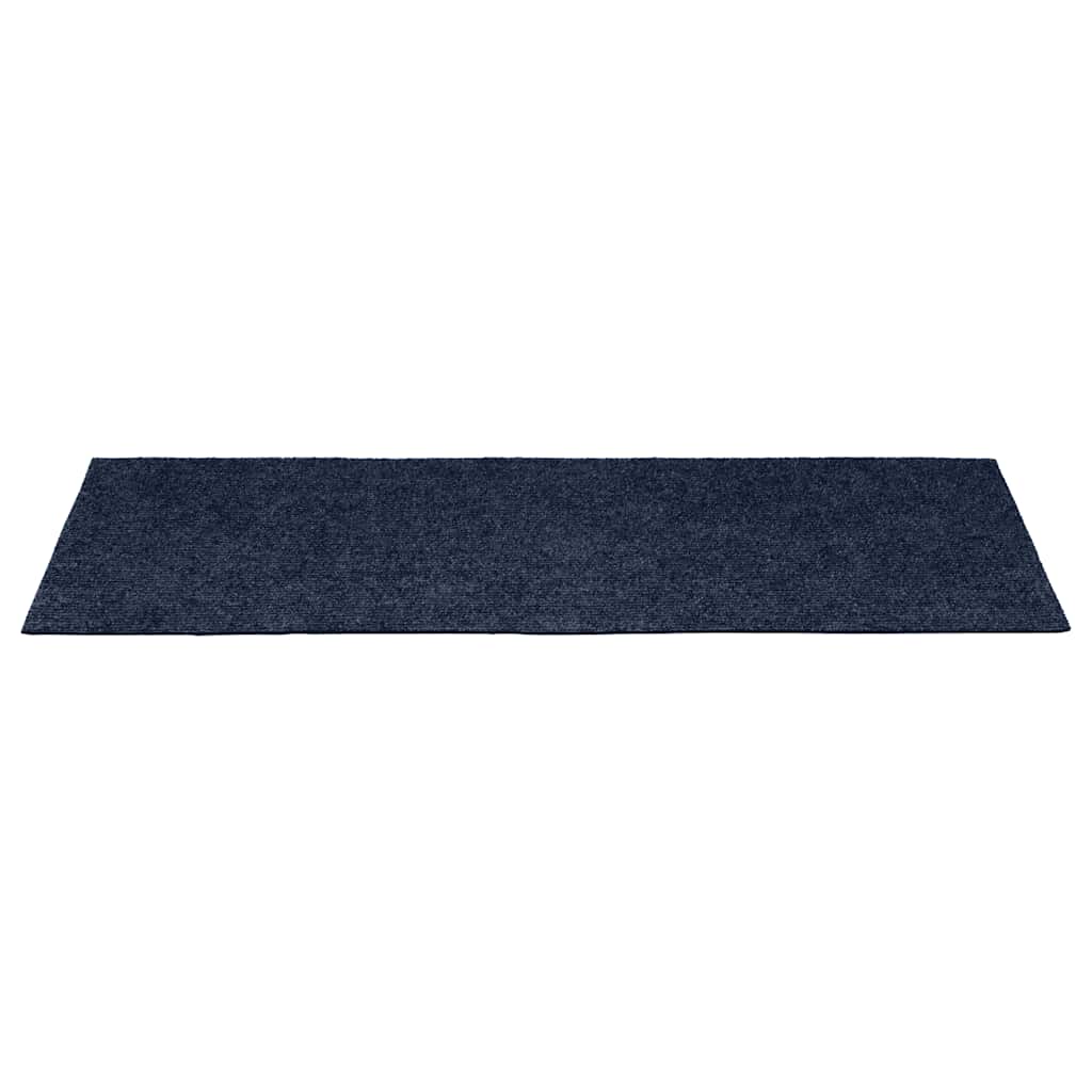 trappemåtter selvklæbende 15 stk. 60x25 cm marineblå rektangulære