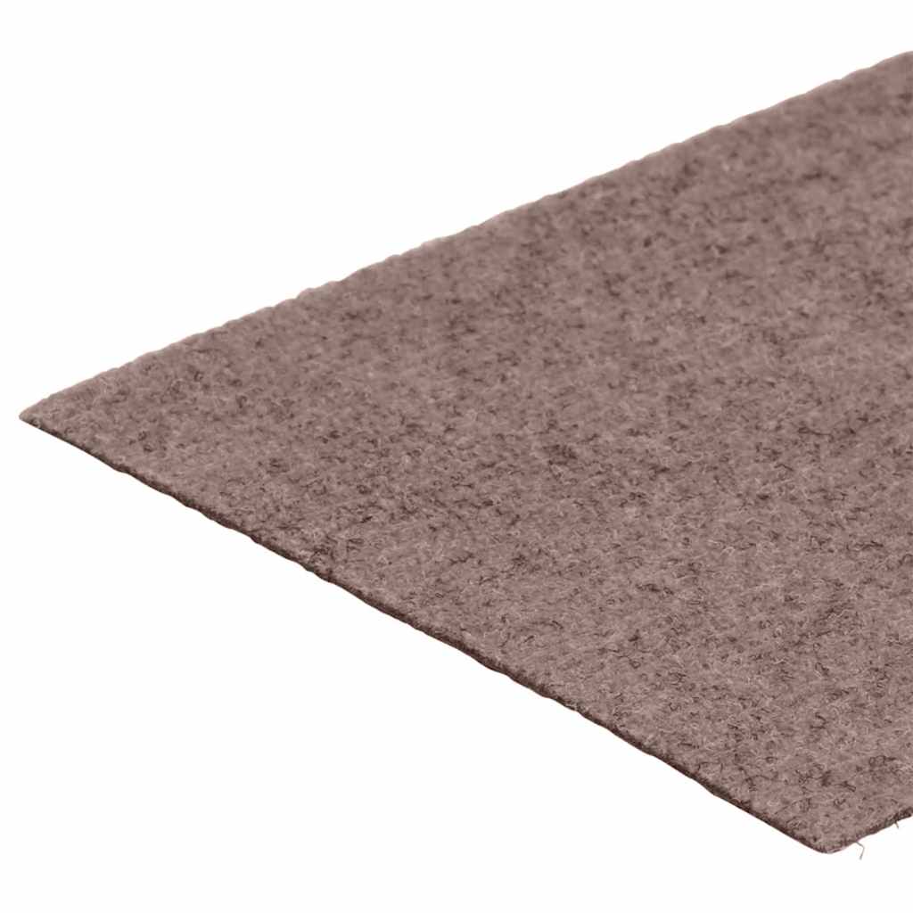 trappemåtter selvklæbende 15 stk. 76x20 cm lysebrune rektangulære