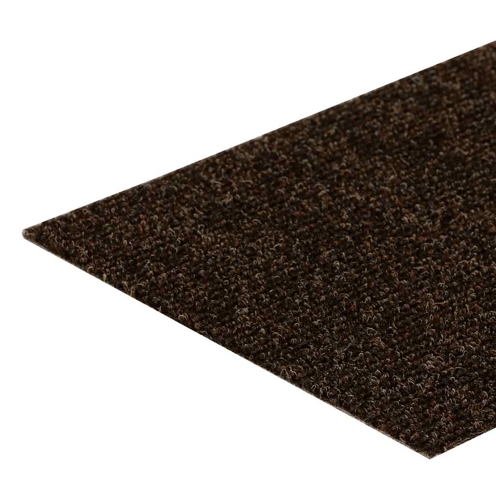 trappemåtter selvklæbende 15 stk. 76x20 cm brune rektangulære