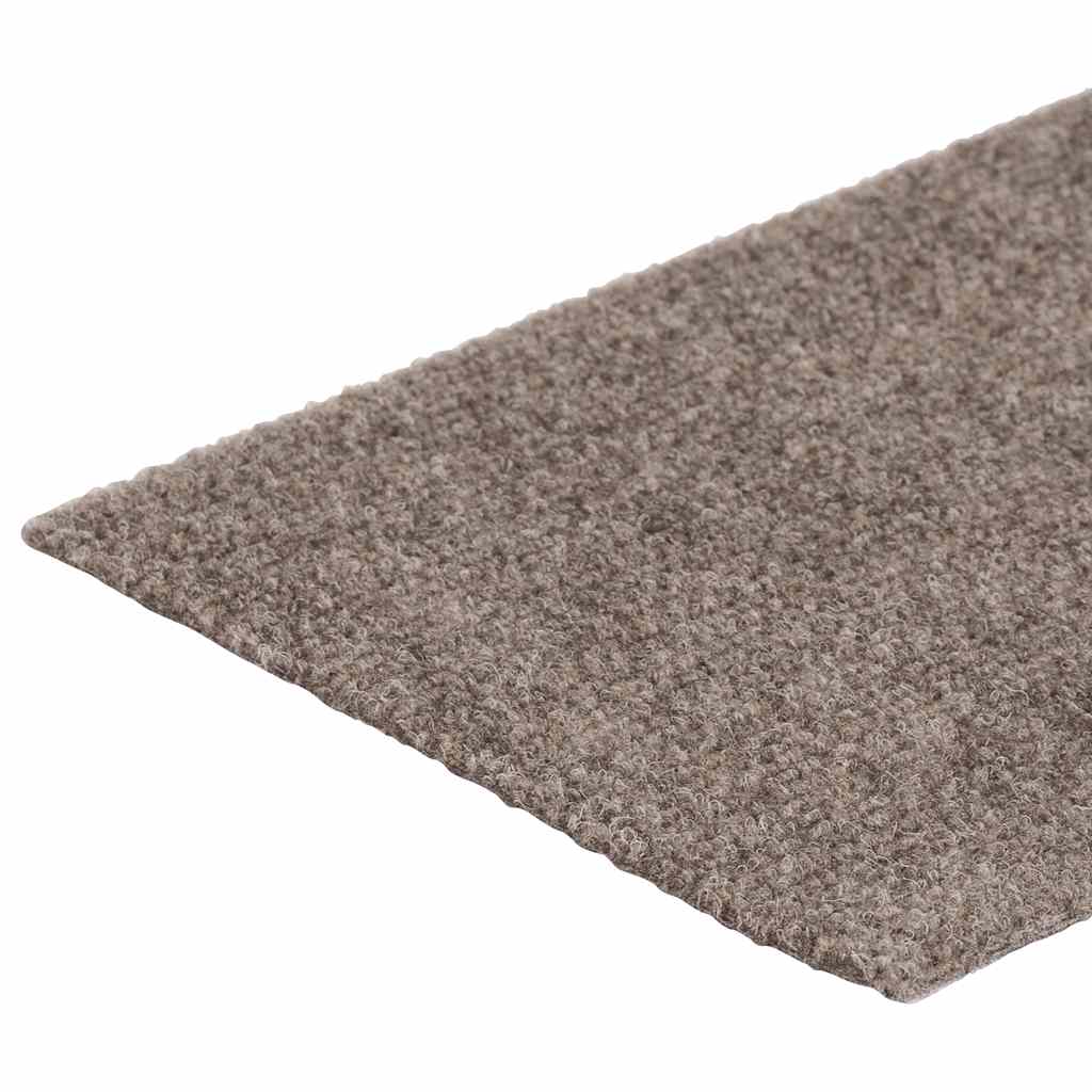 trappemåtter selvklæbende 15 stk. 76x20 cm beige rektangulære