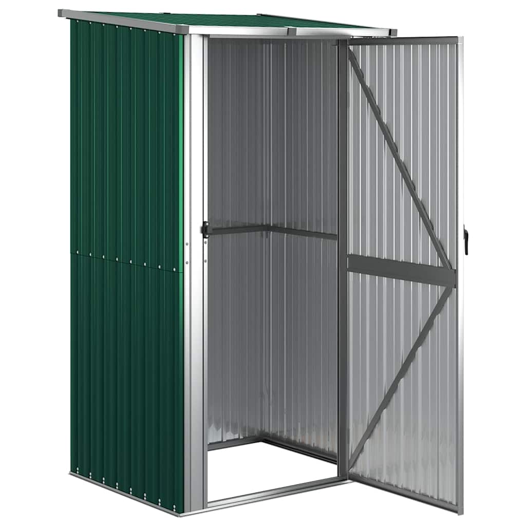 haveskur grøn 118,5x97x209,5 cm galvaniseret stål