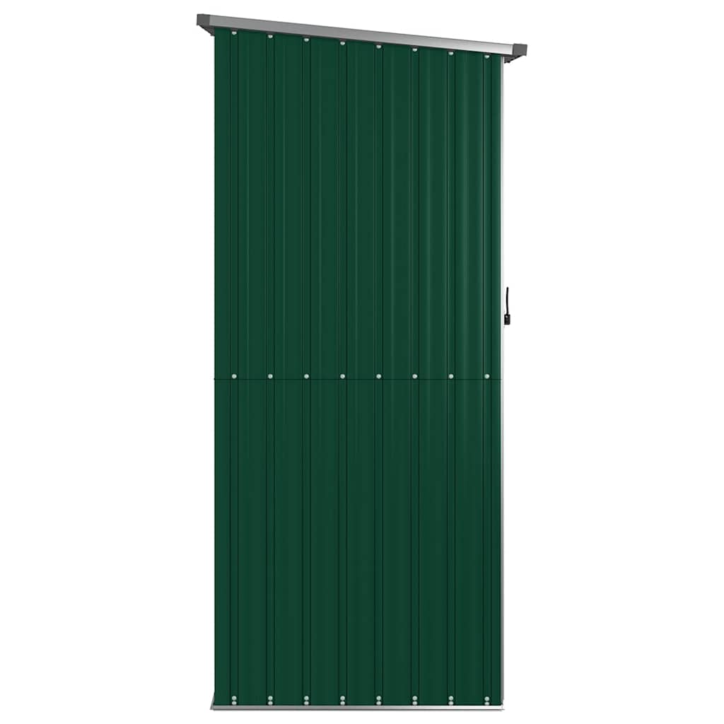 haveskur grøn 118,5x97x209,5 cm galvaniseret stål