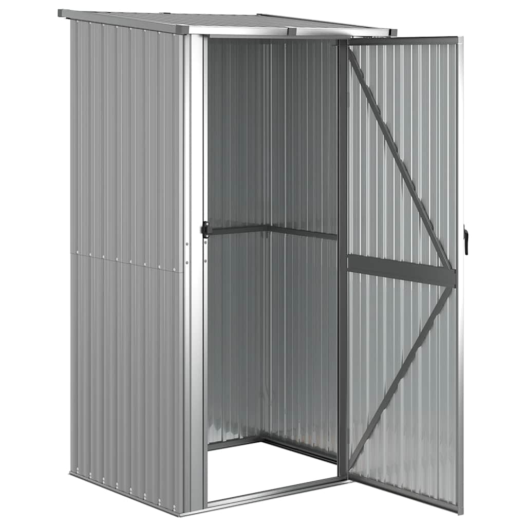 haveskur 118,5x97x209,5 galvaniseret stål grå
