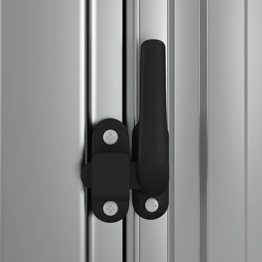 haveskur 118,5x97x209,5 galvaniseret stål grå