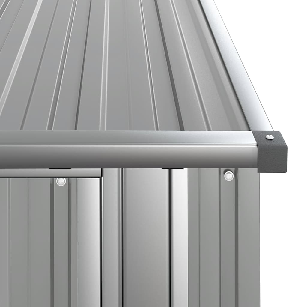 haveskur 118,5x97x209,5 galvaniseret stål grå