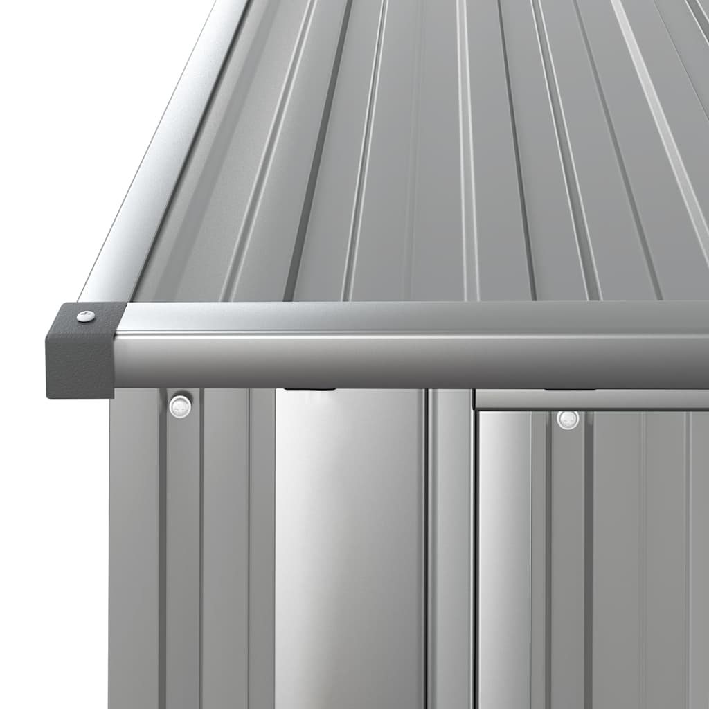 haveskur 180,5x97x209,5 galvaniseret stål grå