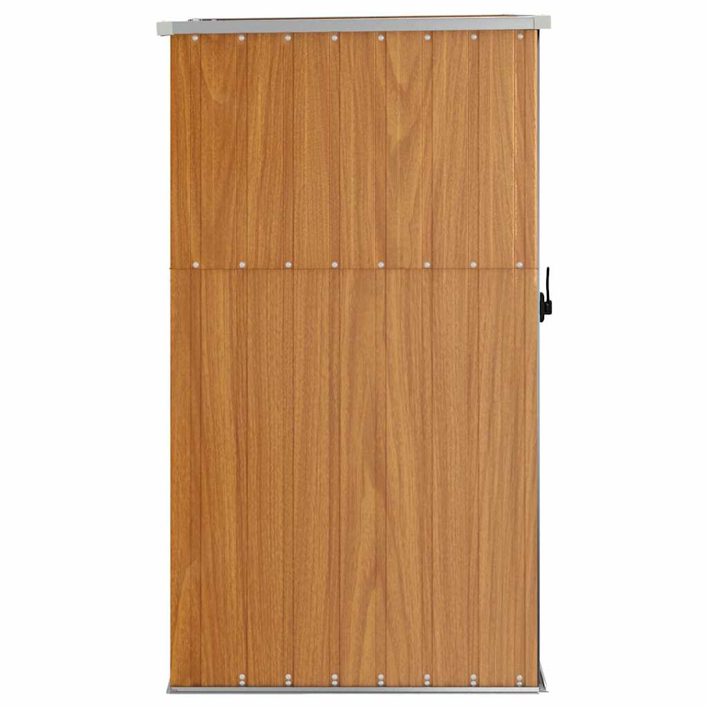 redskabsskur til haven 88x89x161 cm galvaniseret stål brun