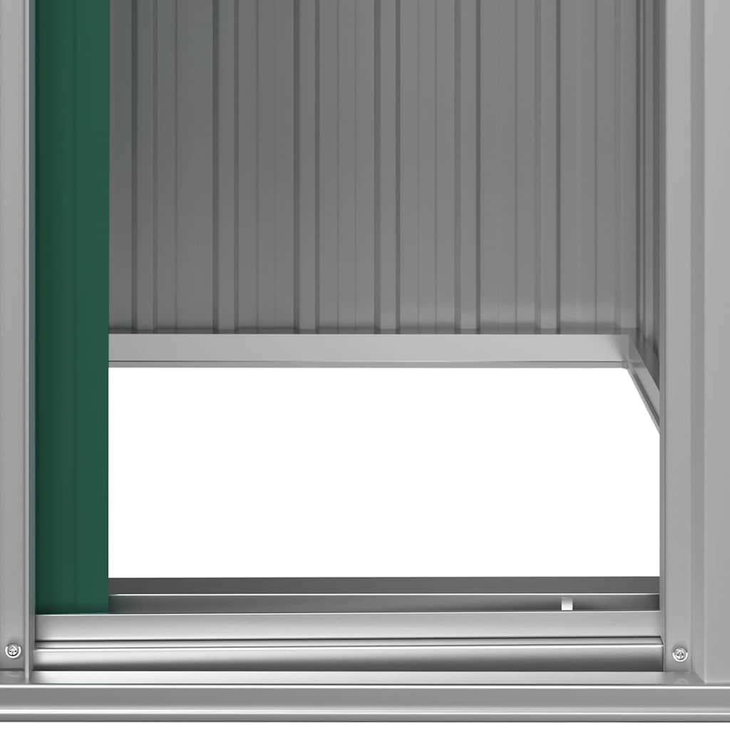 haveskur 126x97,5x177 cm galvaniseret stål grøn
