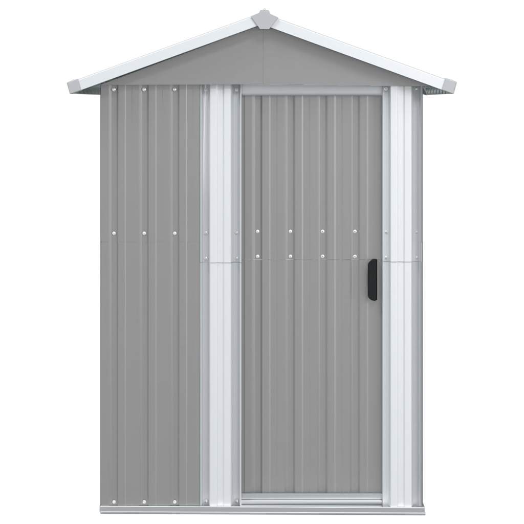 haveskur 126x97,5x177 cm galvaniseret stål grå