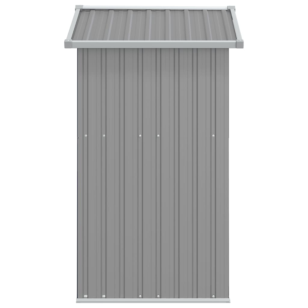 haveskur 126x97,5x177 cm galvaniseret stål grå