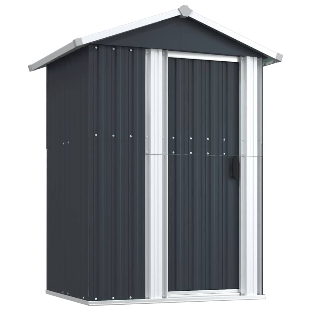haveskur 126x97,5x177 cm galvaniseret stål antracitgrå