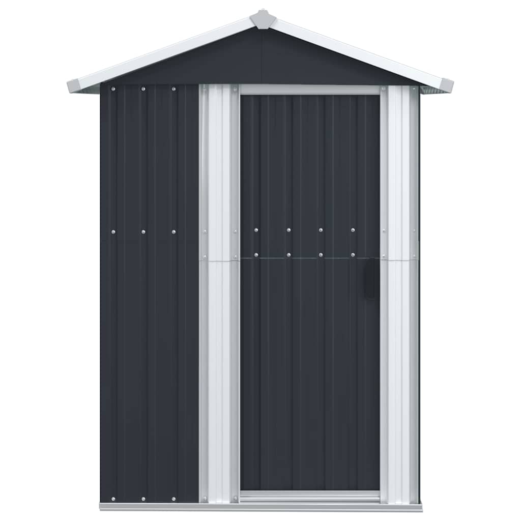 haveskur 126x97,5x177 cm galvaniseret stål antracitgrå
