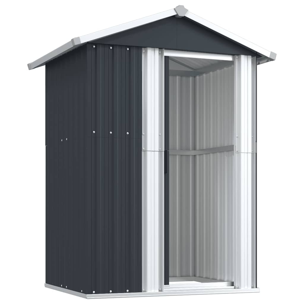haveskur 126x97,5x177 cm galvaniseret stål antracitgrå