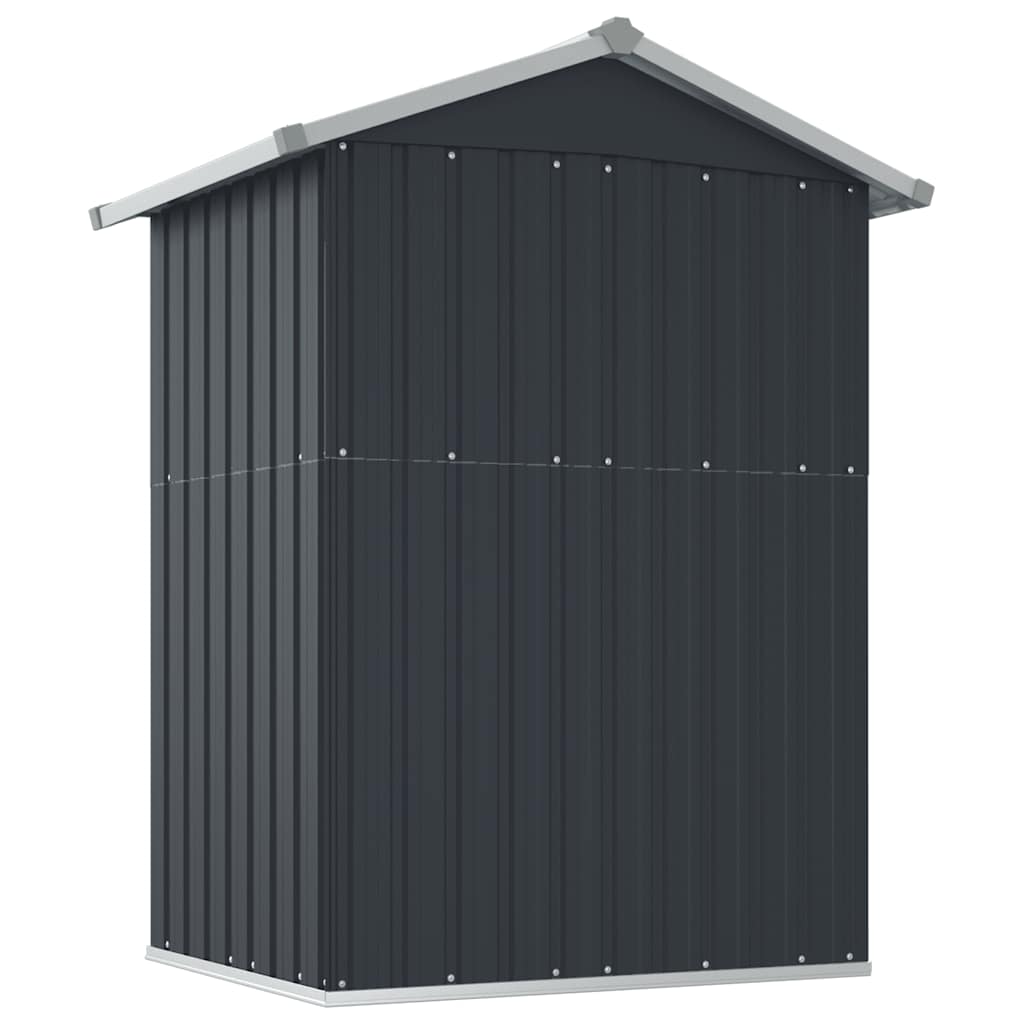haveskur 126x97,5x177 cm galvaniseret stål antracitgrå