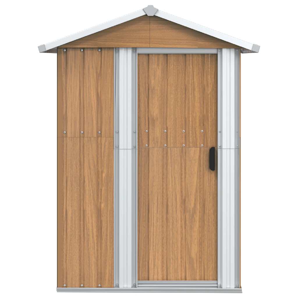 haveskur brun 126x97,5x177 cm galvaniseret stål