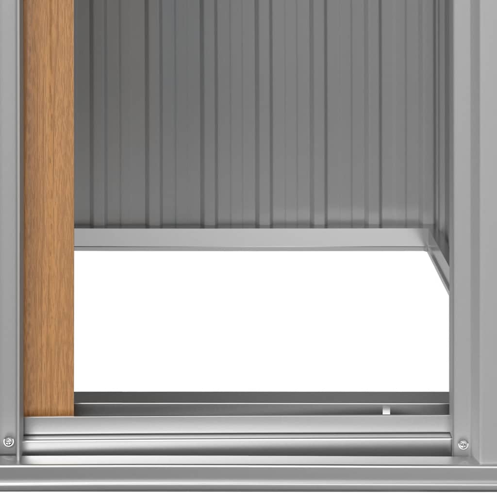 haveskur brun 126x97,5x177 cm galvaniseret stål