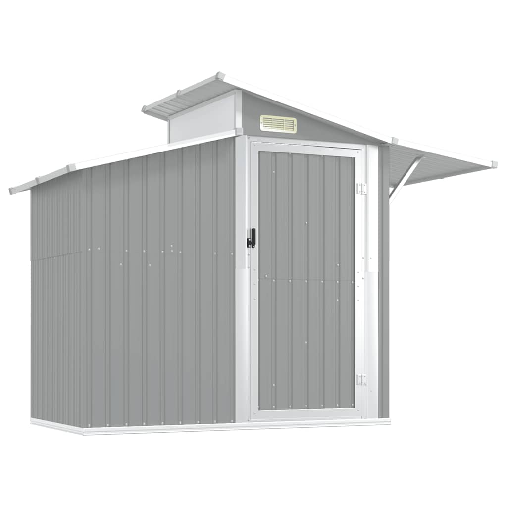 haveskur 270x130x208,5 cm galvaniseret stål grå
