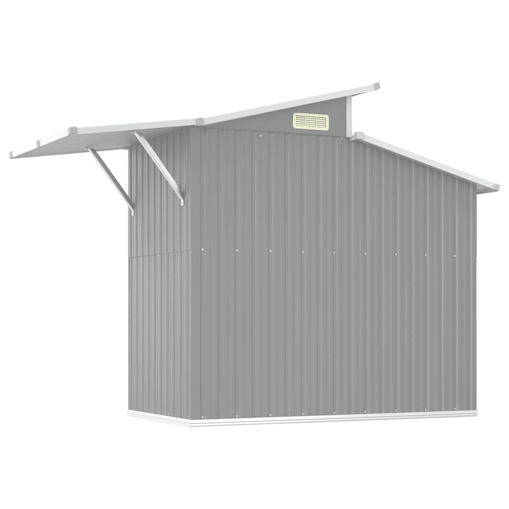 haveskur 270x130x208,5 cm galvaniseret stål grå