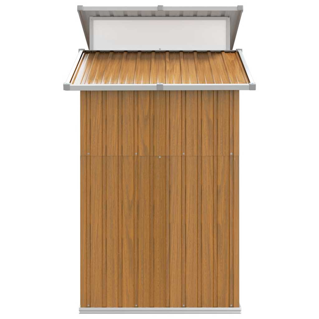 haveskur 270x130x208,5 cm galvaniseret stål brun