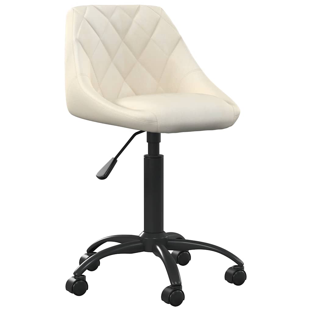 spisebordsstol fløjl cremefarvet