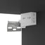 væghængt tv-bord 100x30x26,5 cm konstrueret træ sort