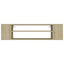 væghængt tv-bord 100x30x26,5 cm konstrueret træ sonoma-eg