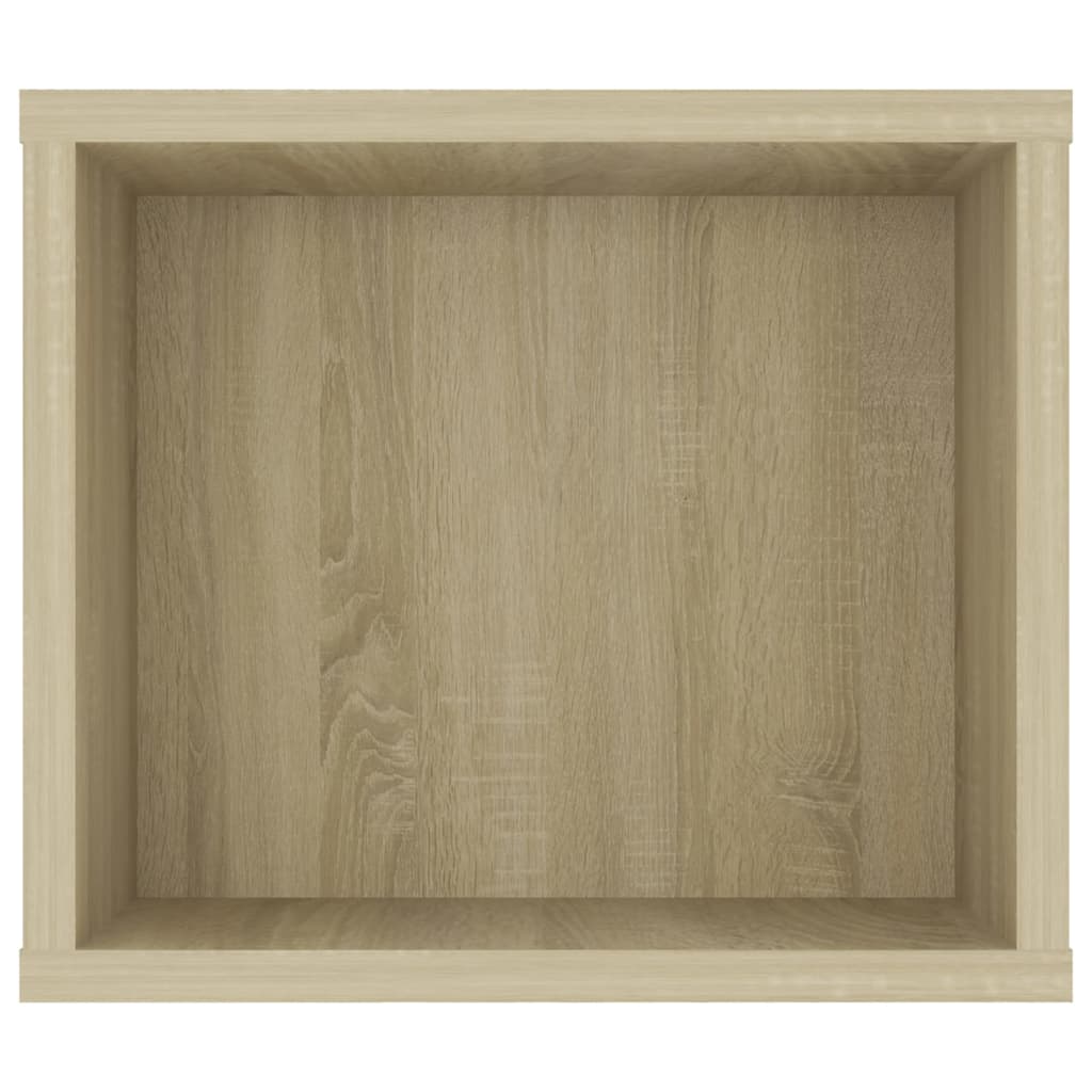 væghængt tv-bord 100x30x26,5 cm konstrueret træ sonoma-eg