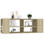 væghængt tv-bord 102x35x35 cm konstrueret træ sonoma-eg