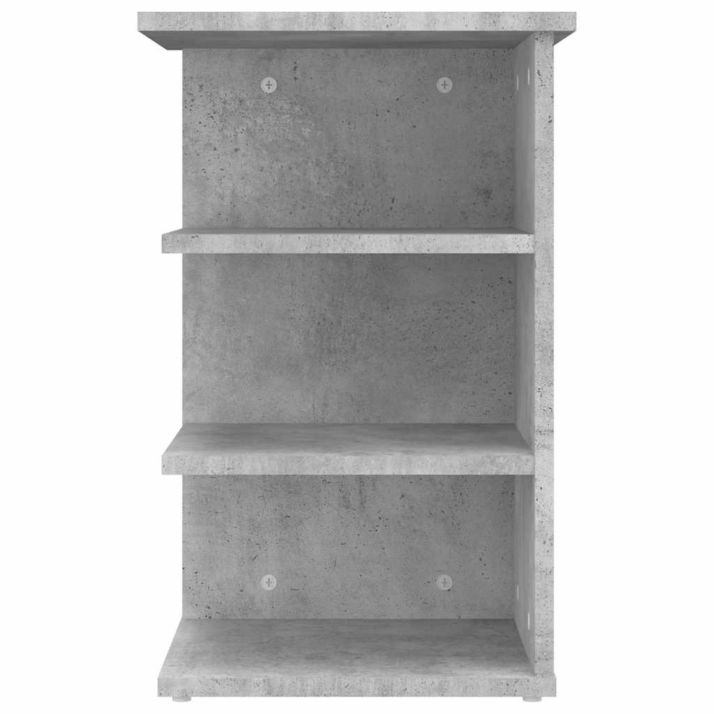 sideskab 35x35x55 cm konstrueret træ betongrå
