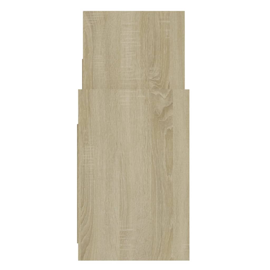 sideskab 60x26x60 cm konstrueret træ sonoma-eg