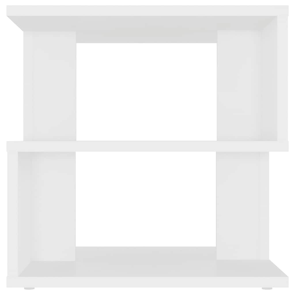 sidebord 40x40x40 cm konstrueret træ hvid