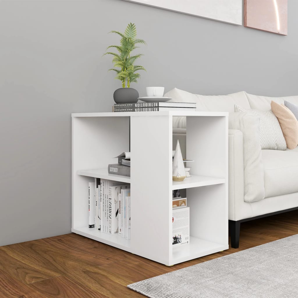 sideskab 60x30x50 cm konstrueret træ hvid