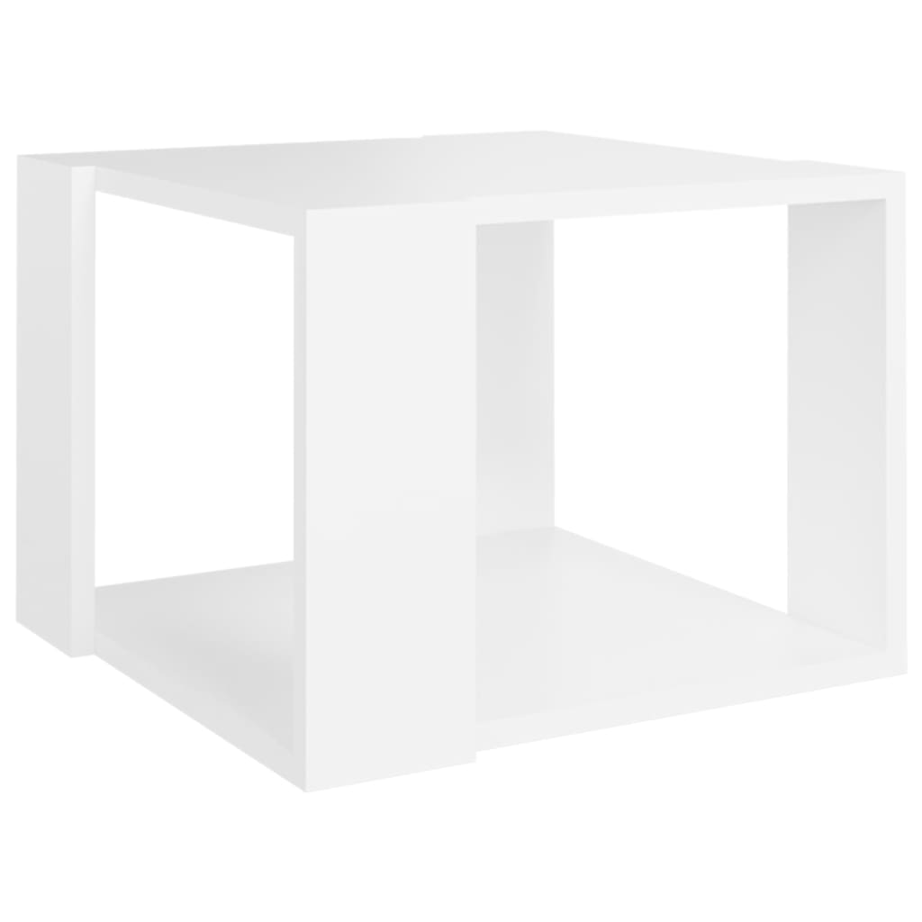 sofabord 40x40x30 cm konstrueret træ hvid