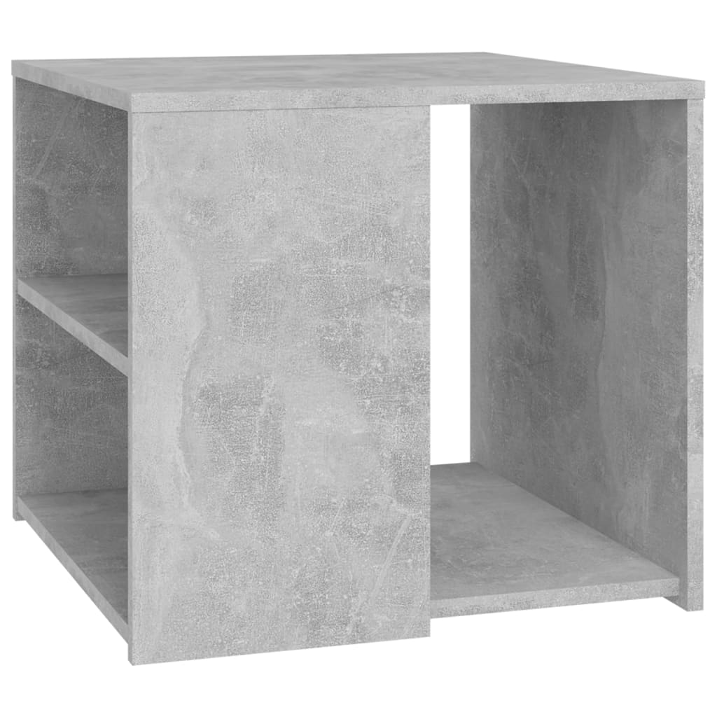 sidebord 50x50x45 cm konstrueret træ betongrå