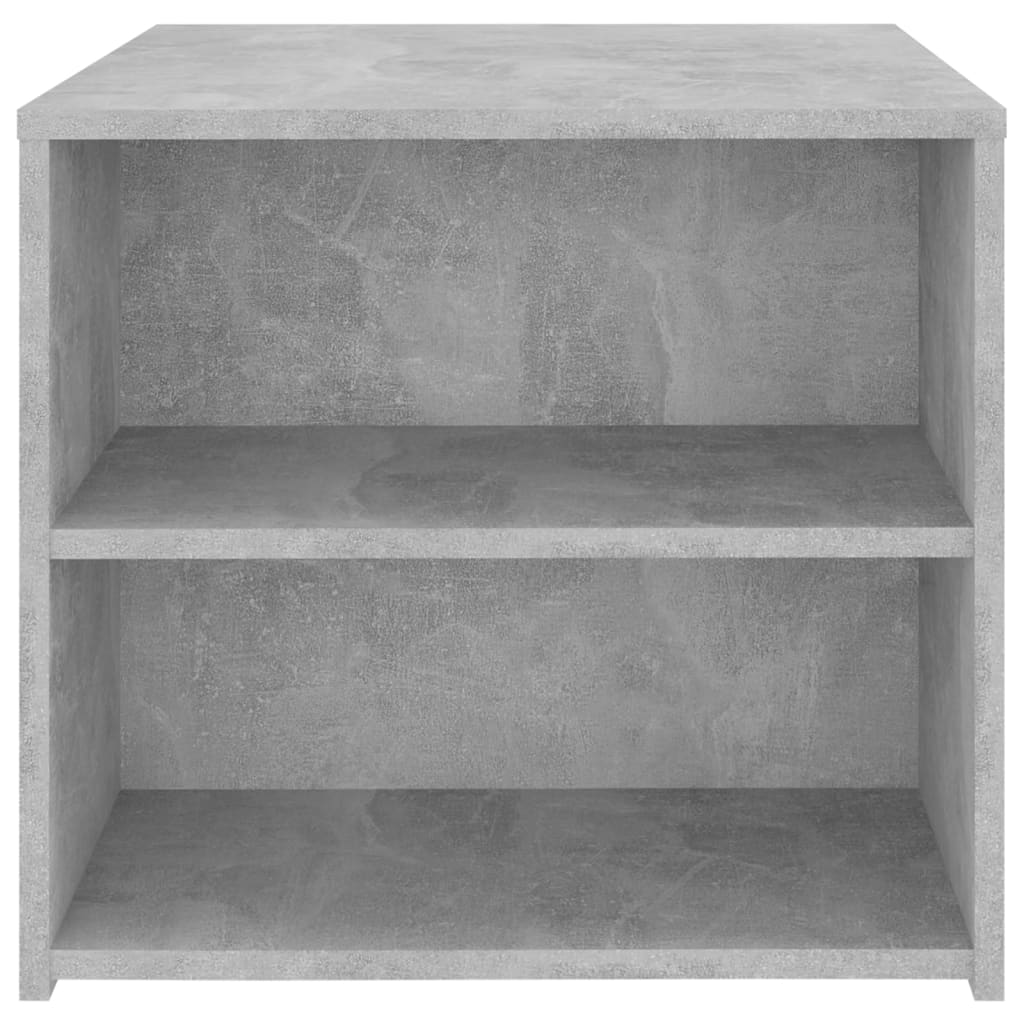 sidebord 50x50x45 cm konstrueret træ betongrå