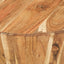 sofabord Ø65x31 cm massiv akacietræ