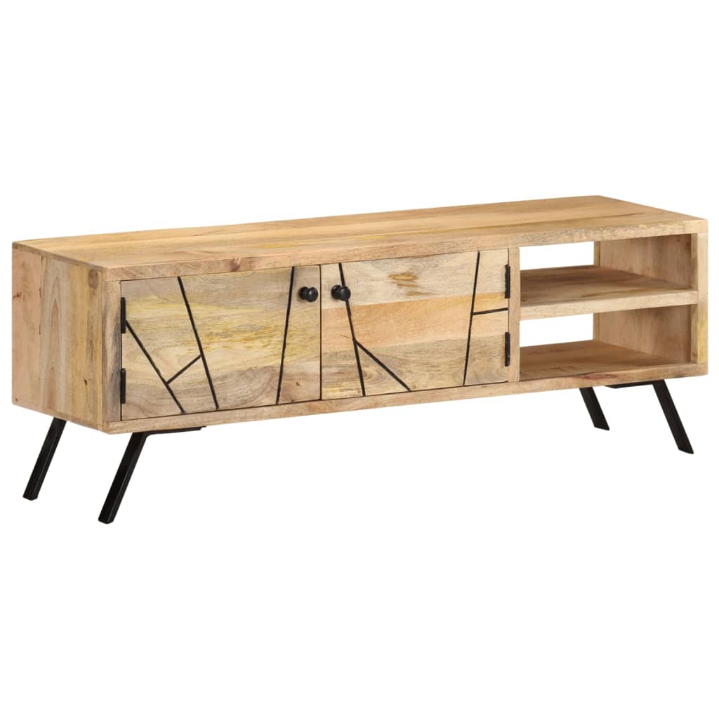 tv-skab 110x30x40 cm massivt mangotræ