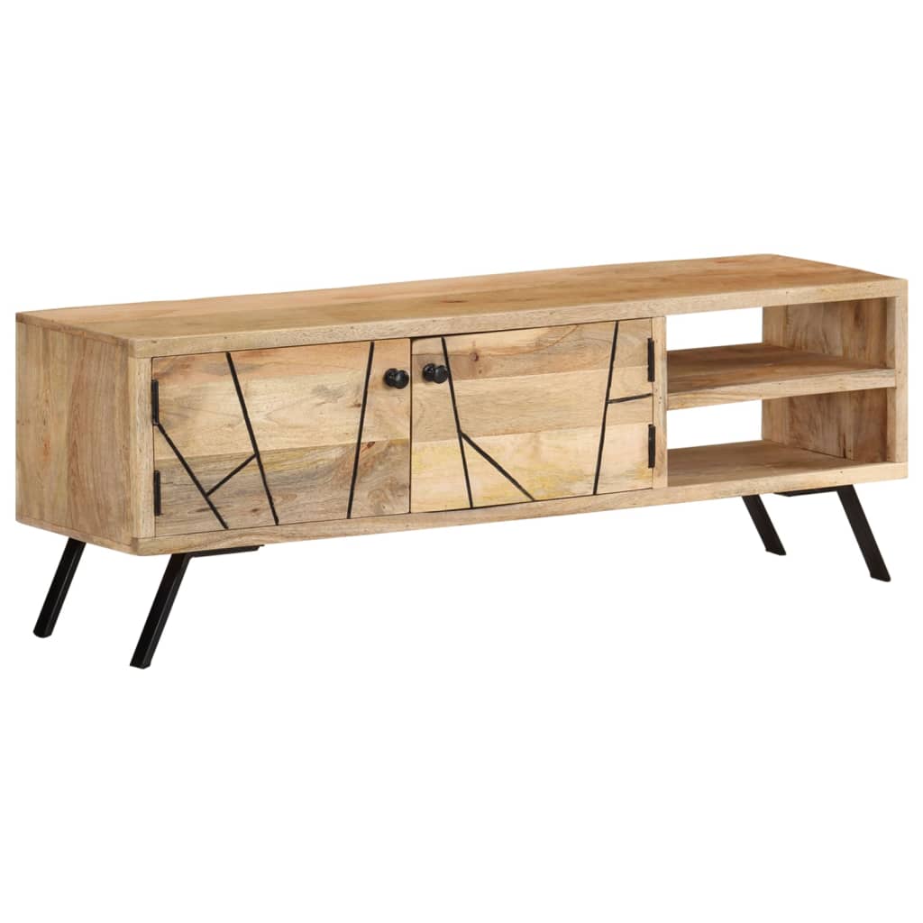 tv-skab 110x30x40 cm massivt mangotræ