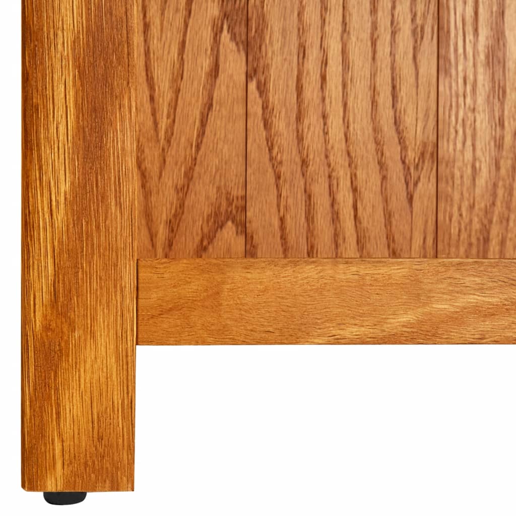 bogreol med 5 hylder 45x22x140 cm massivt egetræ