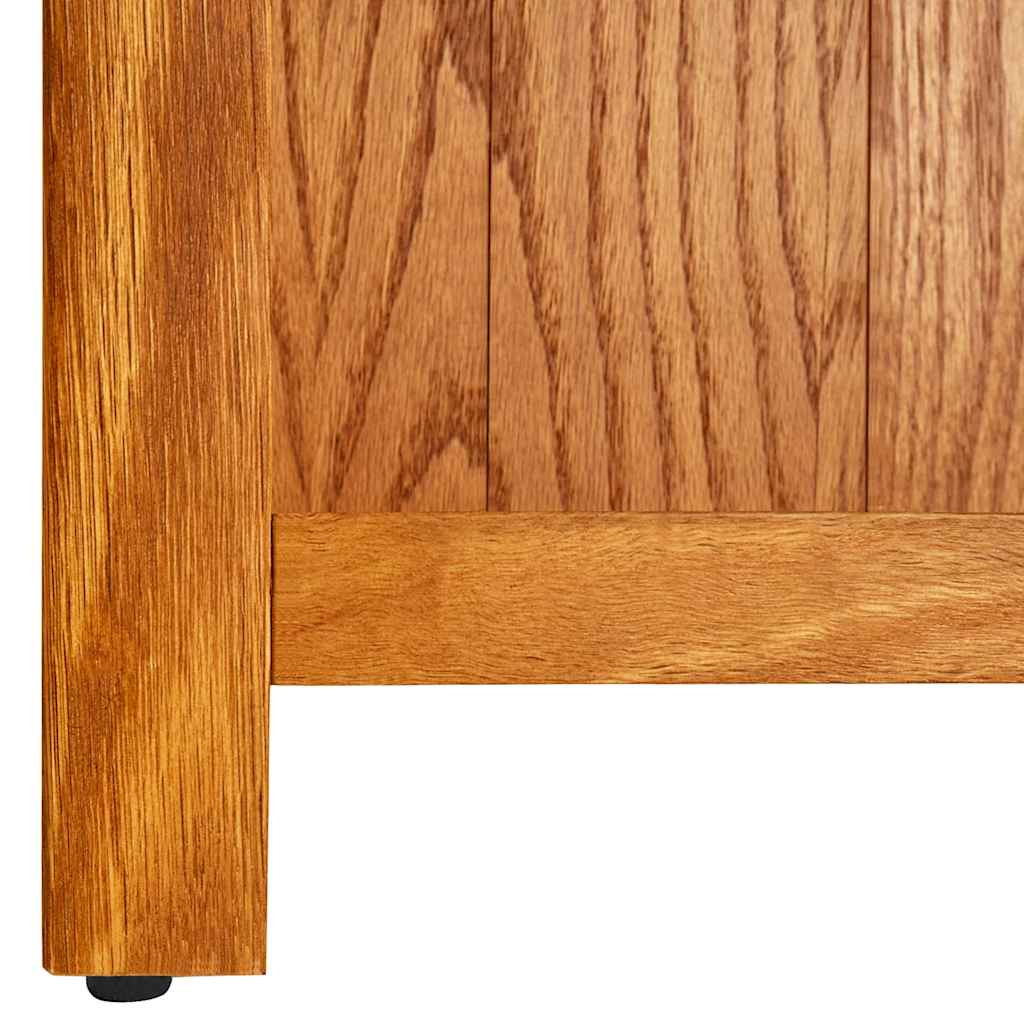 bogreol med 7 hylder 60x22x200 cm massivt egetræ