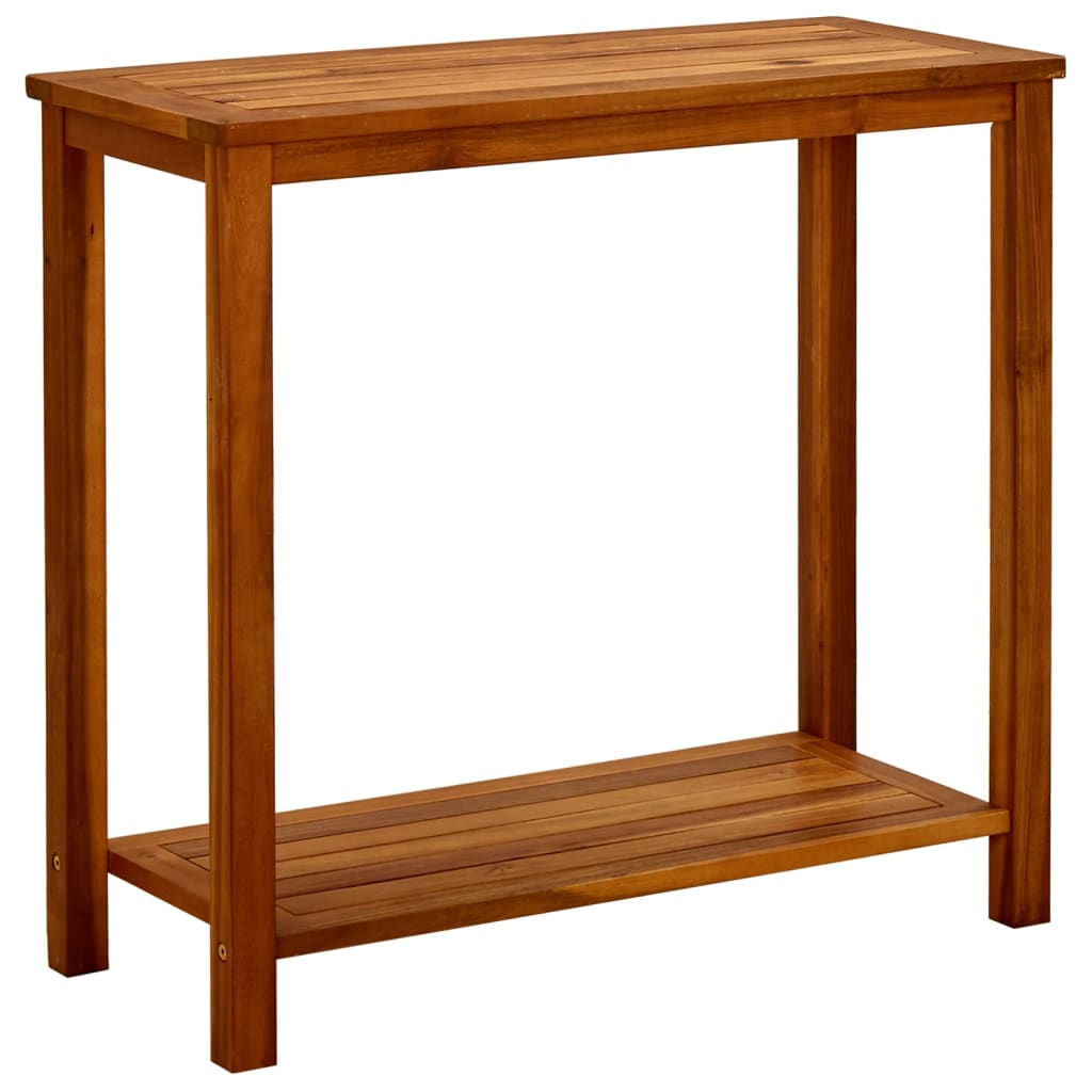 konsolbord til haven 80x35x75 cm massivt akacietræ