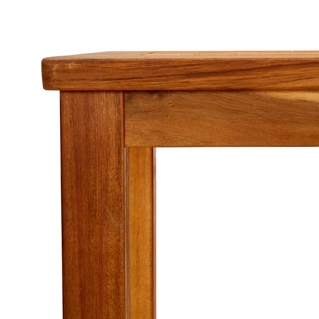 konsolbord til haven 80x35x75 cm massivt akacietræ