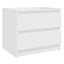 sengeborde 2 stk. 50x39x43,5 cm konstrueret træ hvid