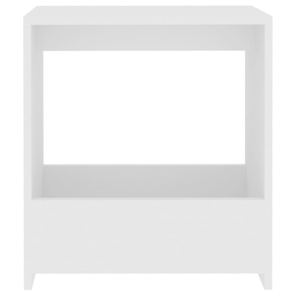 sidebord 50x26x50 cm konstrueret træ hvid