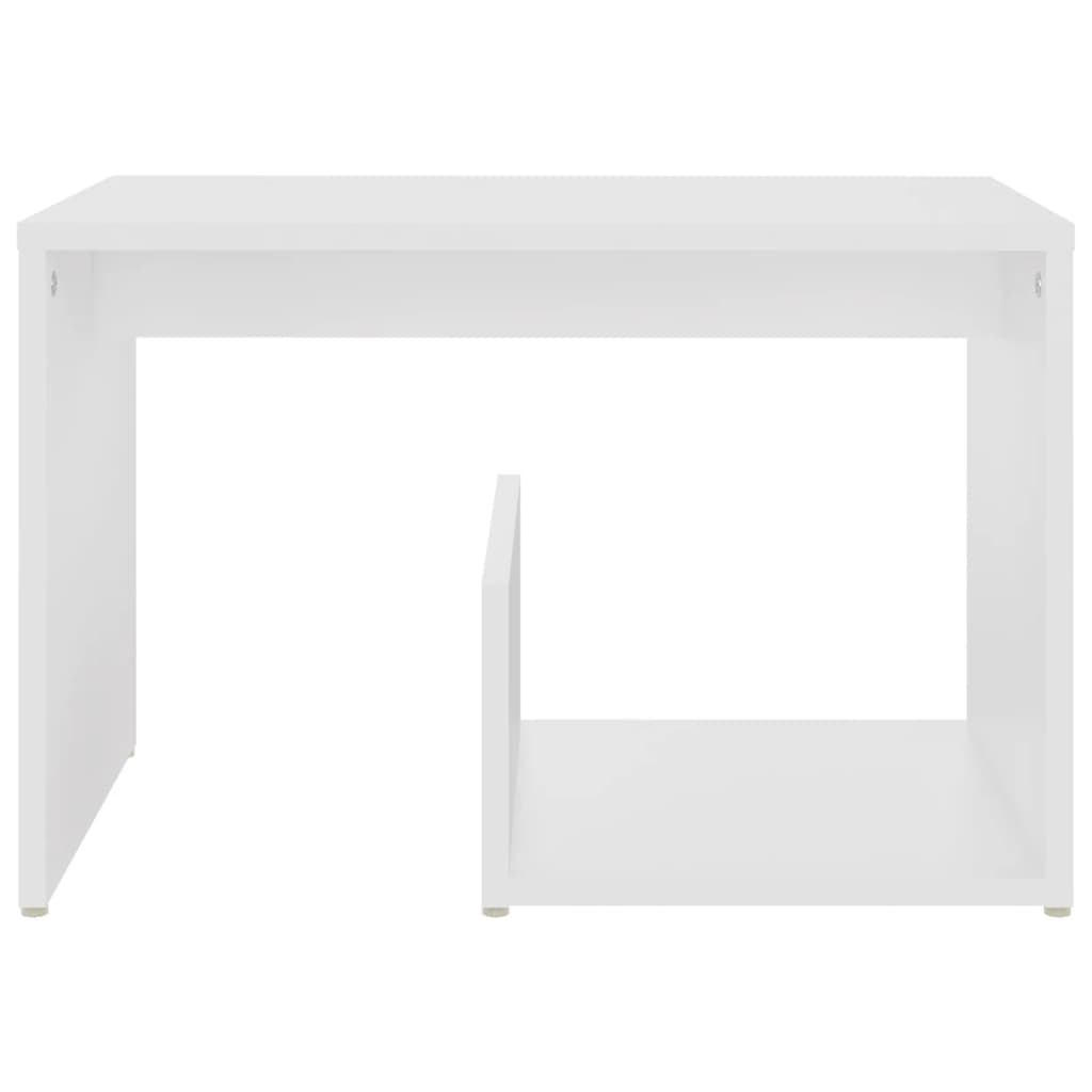 sidebord 59x36x38 cm konstrueret træ hvid