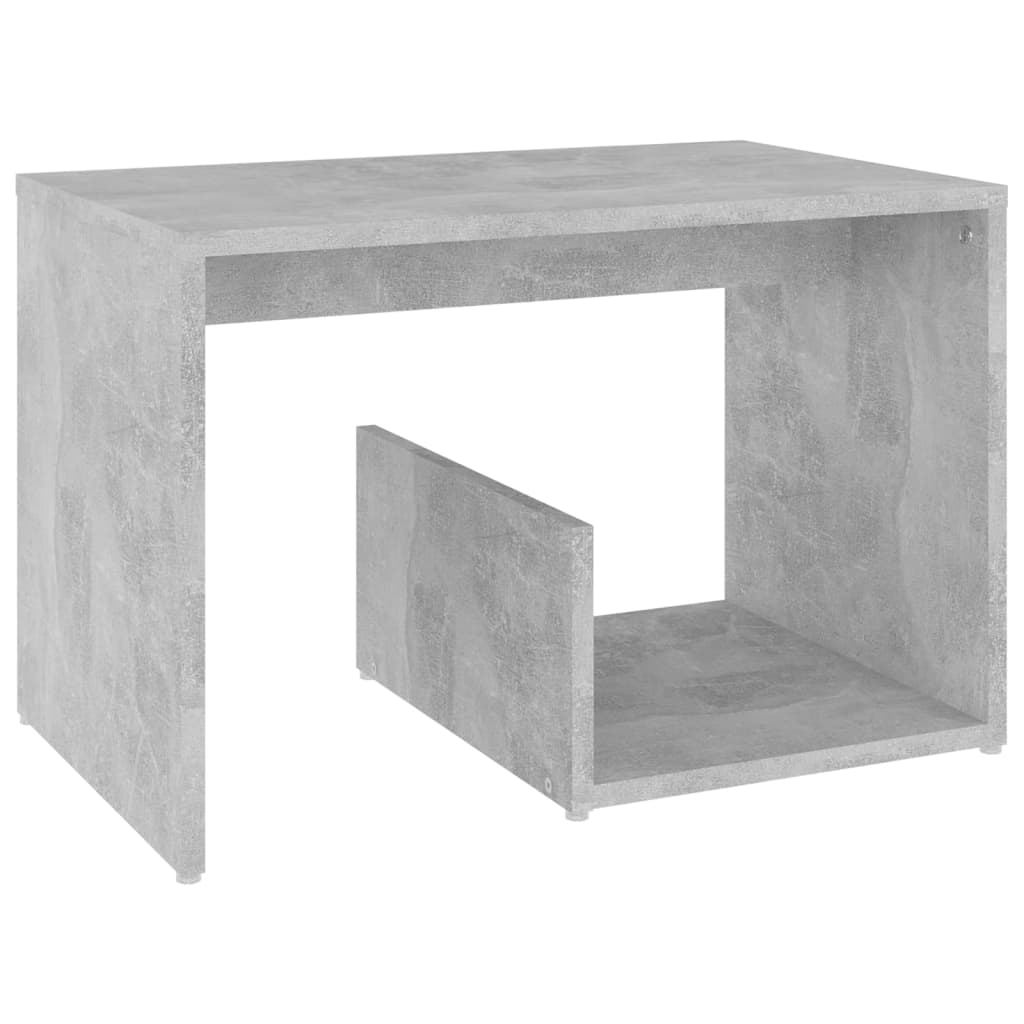 sidebord 59x36x38 cm konstrueret træ betongrå
